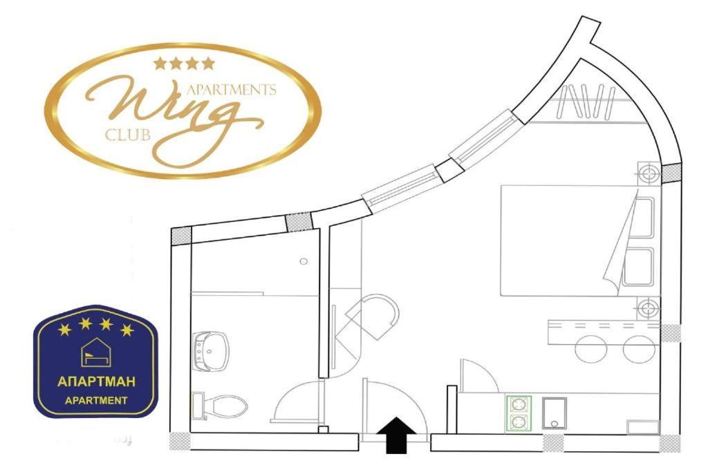 الشقق الفندقية ياغودينافي  Wing Club Dajana المظهر الخارجي الصورة